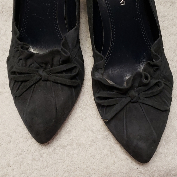 Enzo Angionlini dark blue suede heels, 5.5 - Picture 5 of 11